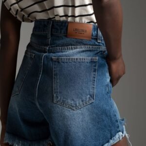 Blue high waist denim shorts SALMA