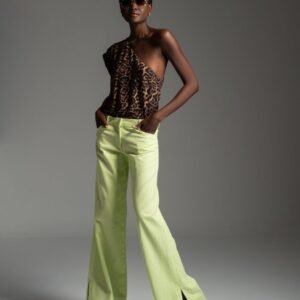 Lime loose fit denim pants KACEY