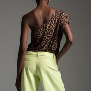 Lime loose fit denim pants KACEY