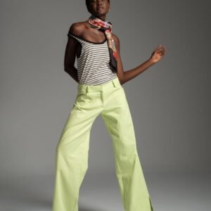 Lime loose fit denim pants KACEY