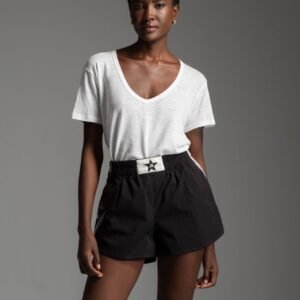 Black shorts with side decorated stars HECTOR