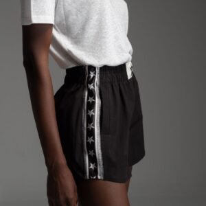 Black shorts with side decorated stars HECTOR