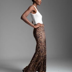 Long animal print skirt WHITNEY