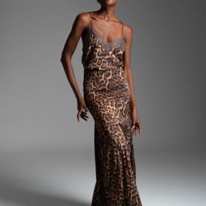 Long animal print skirt WHITNEY