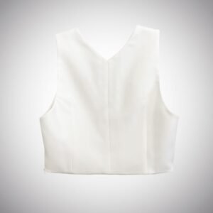 Τοπ off white αμάνικο με V-Neck NAOMI