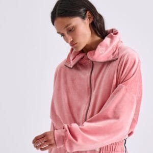 Ροζ Βελούδινη Ζακέτα PHYLLIS