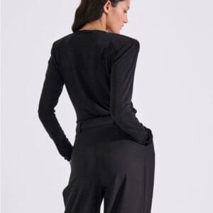 Μαύρο κρουαζέ τοπ JOVIE