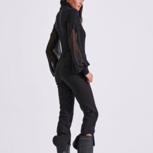 Μαύρο γυναικείο ανορθωτικό παντελόνι ιππασίας MONTY