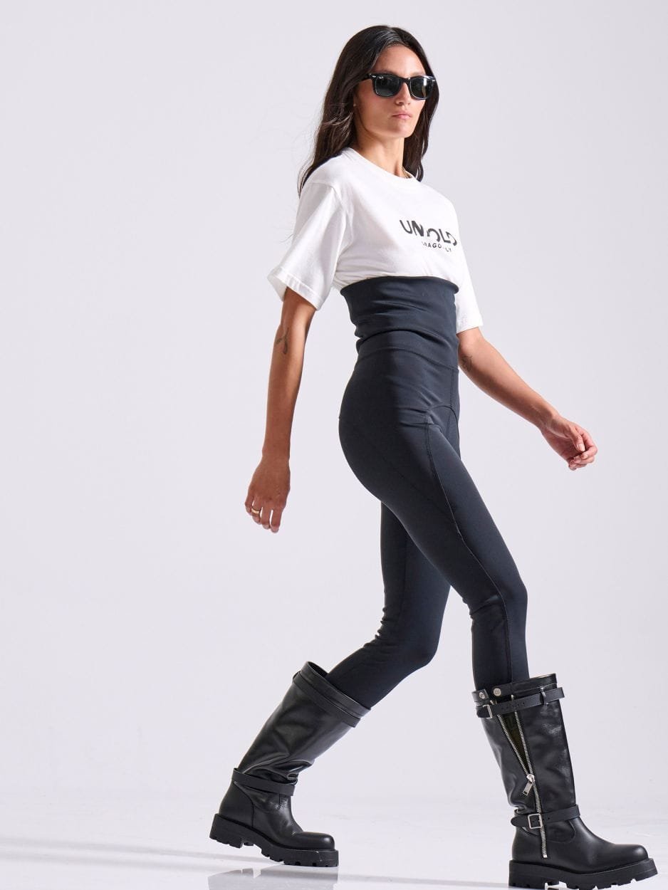 Μαύρο γυναικείο ψηλόμεσο ανορθωτικό κολάν HEATHER