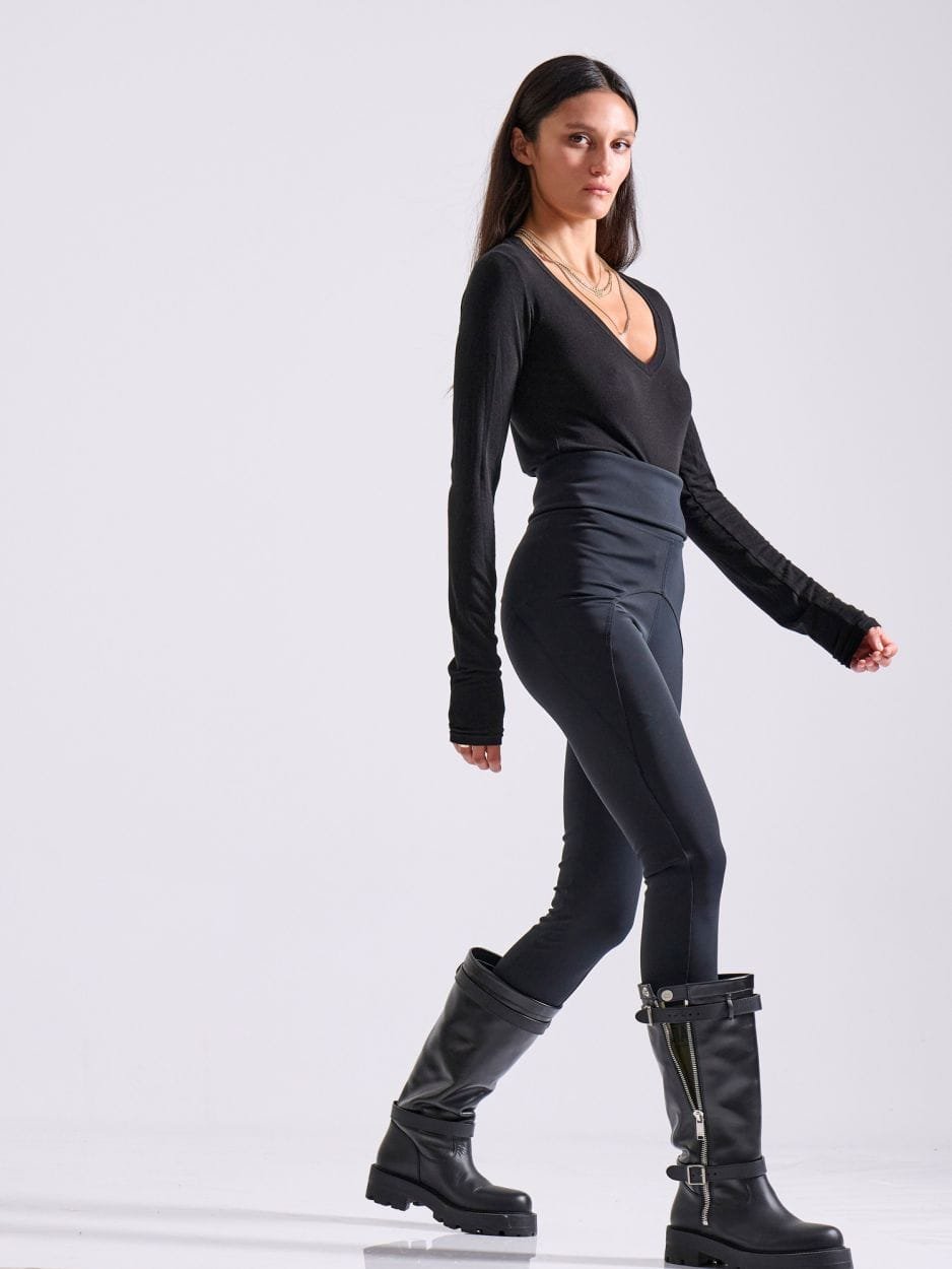 Μαύρο γυναικείο ψηλόμεσο ανορθωτικό κολάν HEATHER