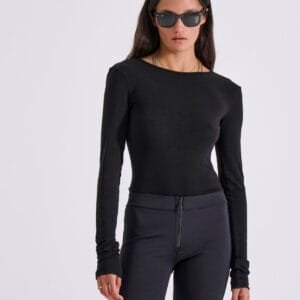 Μαύρο Κορμάκι με Ανοιχτή Πλάτη ELLIOT