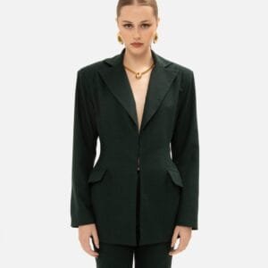 PINE GREEN CHEQUERED BLAZER