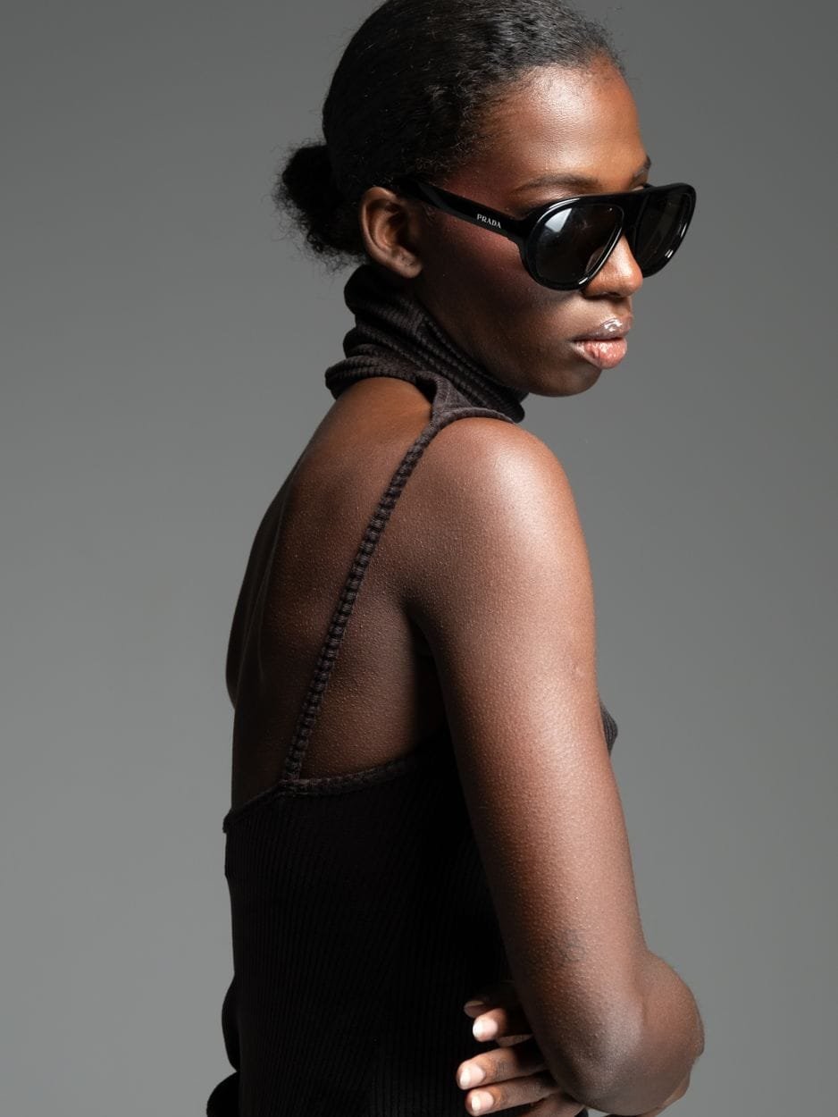 Μαύρο ζιβάγκο κοτλέ με ανοιχτή πλάτη FIERO