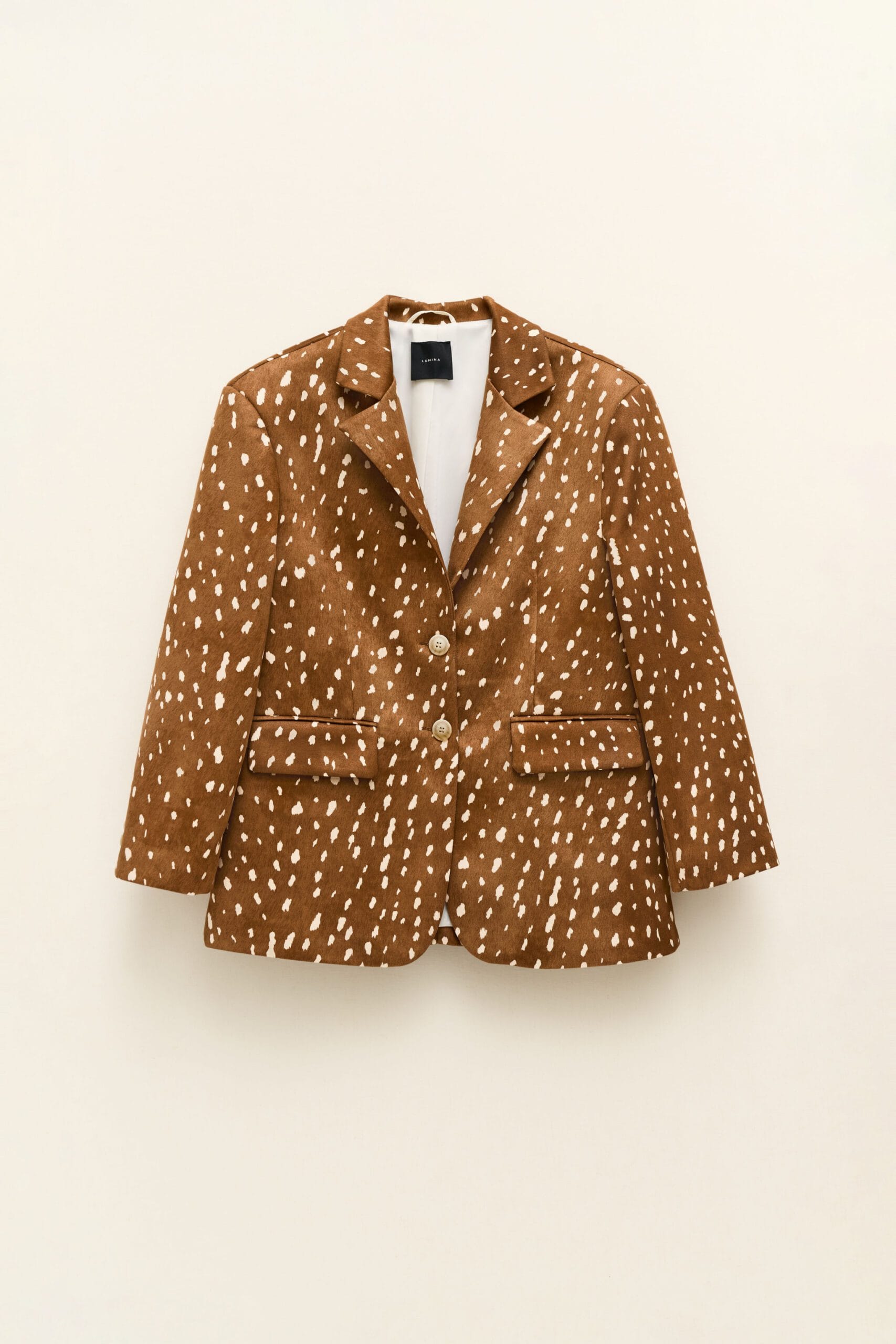 OVERSIZED ANIMAL PRINT BLAZER