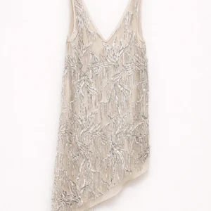 ASYMMETRIC SEQUINED DRESS