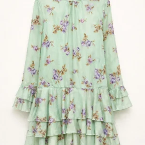 FLORAL DRESS WITH RUFFLES