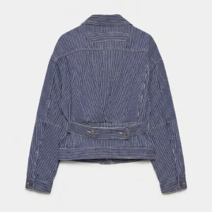 STRIPED DENIM JACKET