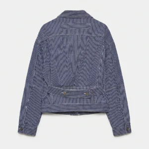STRIPED DENIM JACKET