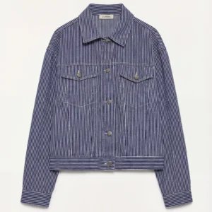 STRIPED DENIM JACKET