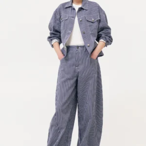 STRIPED DENIM JACKET