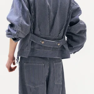 STRIPED DENIM JACKET