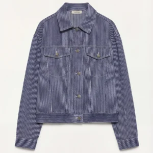 STRIPED DENIM JACKET