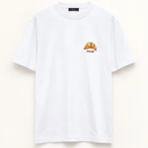 T-SHIRT WITH LETTERING AND GRAPHIC PRINT