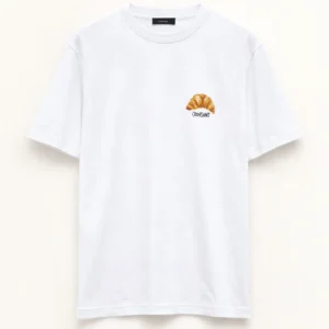 T-SHIRT WITH LETTERING AND GRAPHIC PRINT