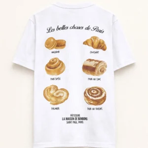 T-SHIRT WITH LETTERING AND GRAPHIC PRINT