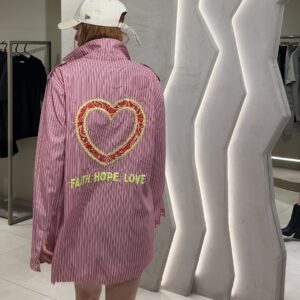 Pink Striped Shirt