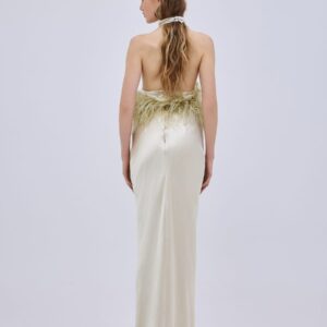 Halter Ivory Jasmine Dress