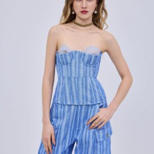 Animal Print Bustier Ciel
