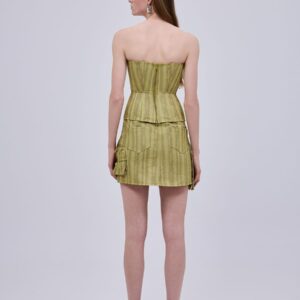 Animal Print Bustier Lime