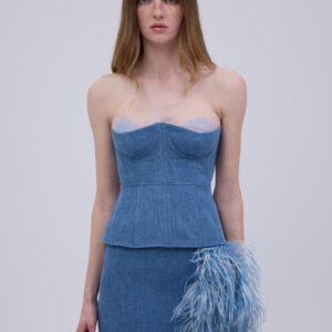 Denim & Lace Bustier