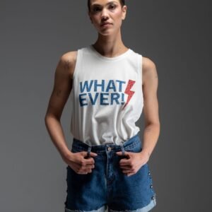 Μπλε τζιν σορτσάκι με τρουκς στο πλάι DEVEN