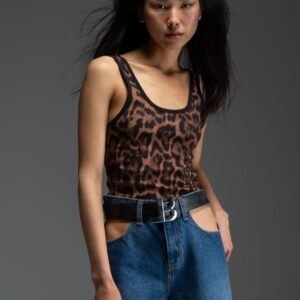 Λεοπάρ αμάνικο τοπ SHANNON