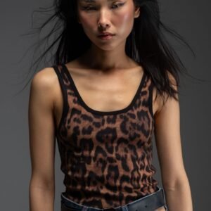 Λεοπάρ αμάνικο τοπ SHANNON