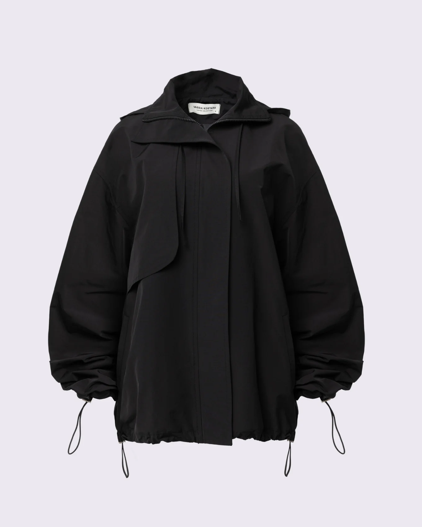 BLACK WINDBREAKER JACKET