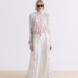 FLORAL CHEMISIER MAXI DRESS
