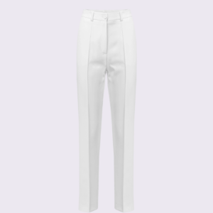 WHITE TAILORED PANTS WITH NERVIR