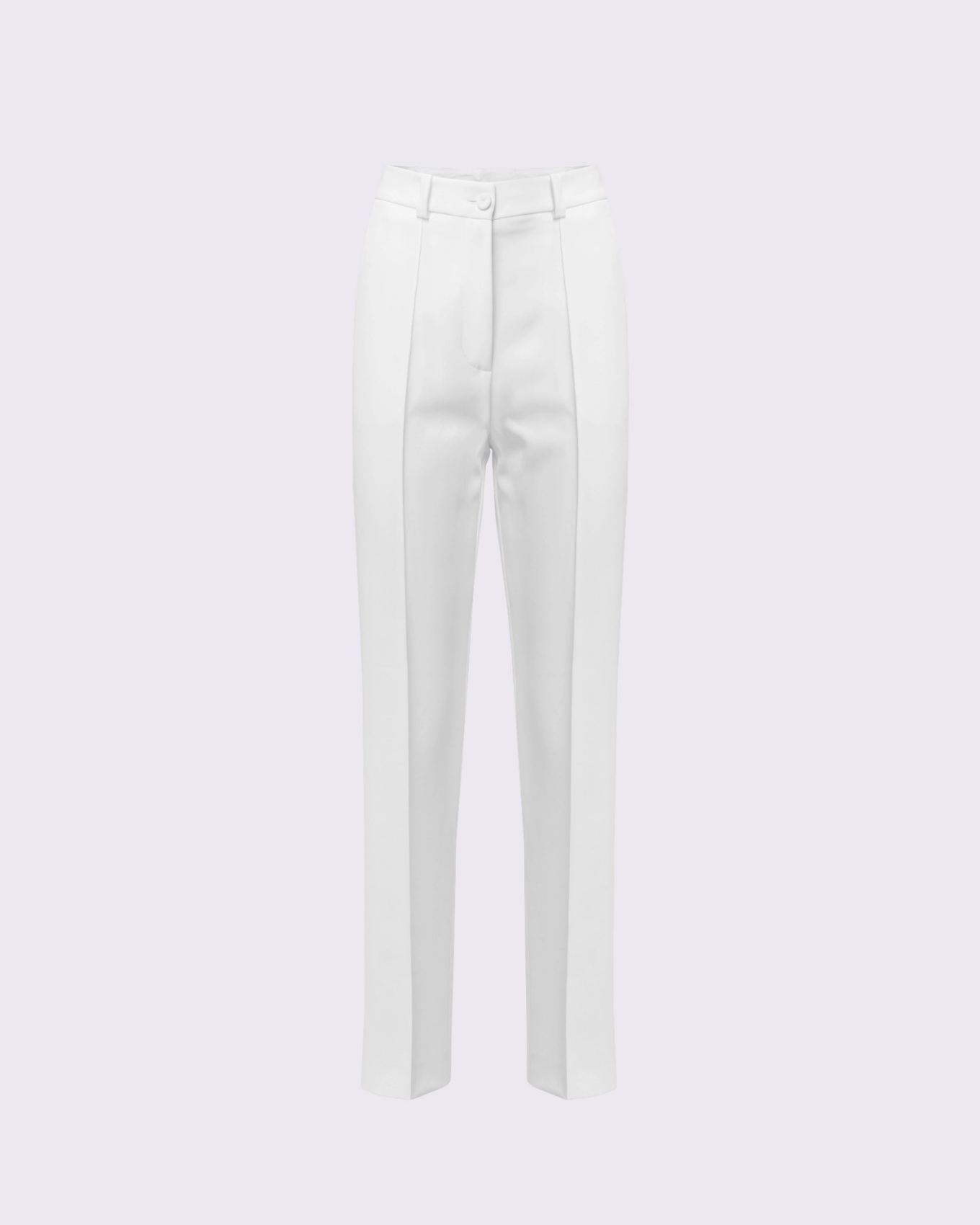 WHITE TAILORED PANTS WITH NERVIR