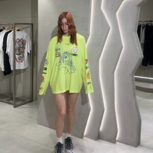 LYCRA TEE FLUO YELLOW