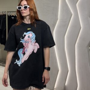ACID WASHED TEE RINK PONY