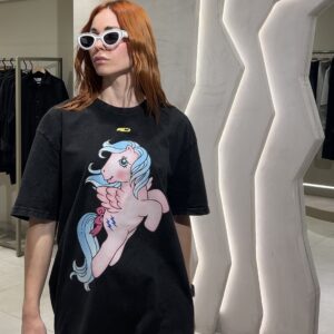 ACID WASHED TEE RINK PONY