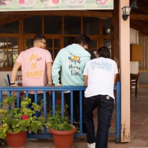 Unisex oversized bloom jacket aqua