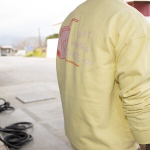 Unisex oversized sweatshirt taste you yellow