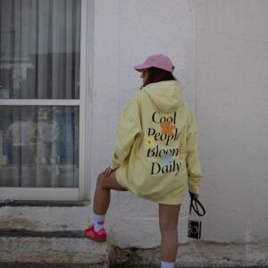 Unisex oversized hoodie bloom yellow