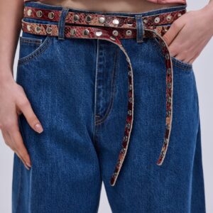 Skin Snake Belt Pink