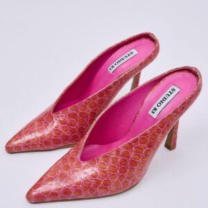 V High Heels Fuchsia Croco