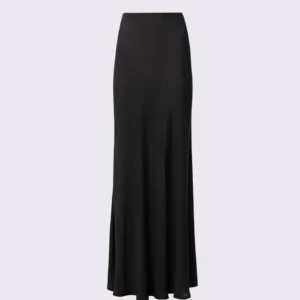 BLACK FLUID MAXI SKIRT